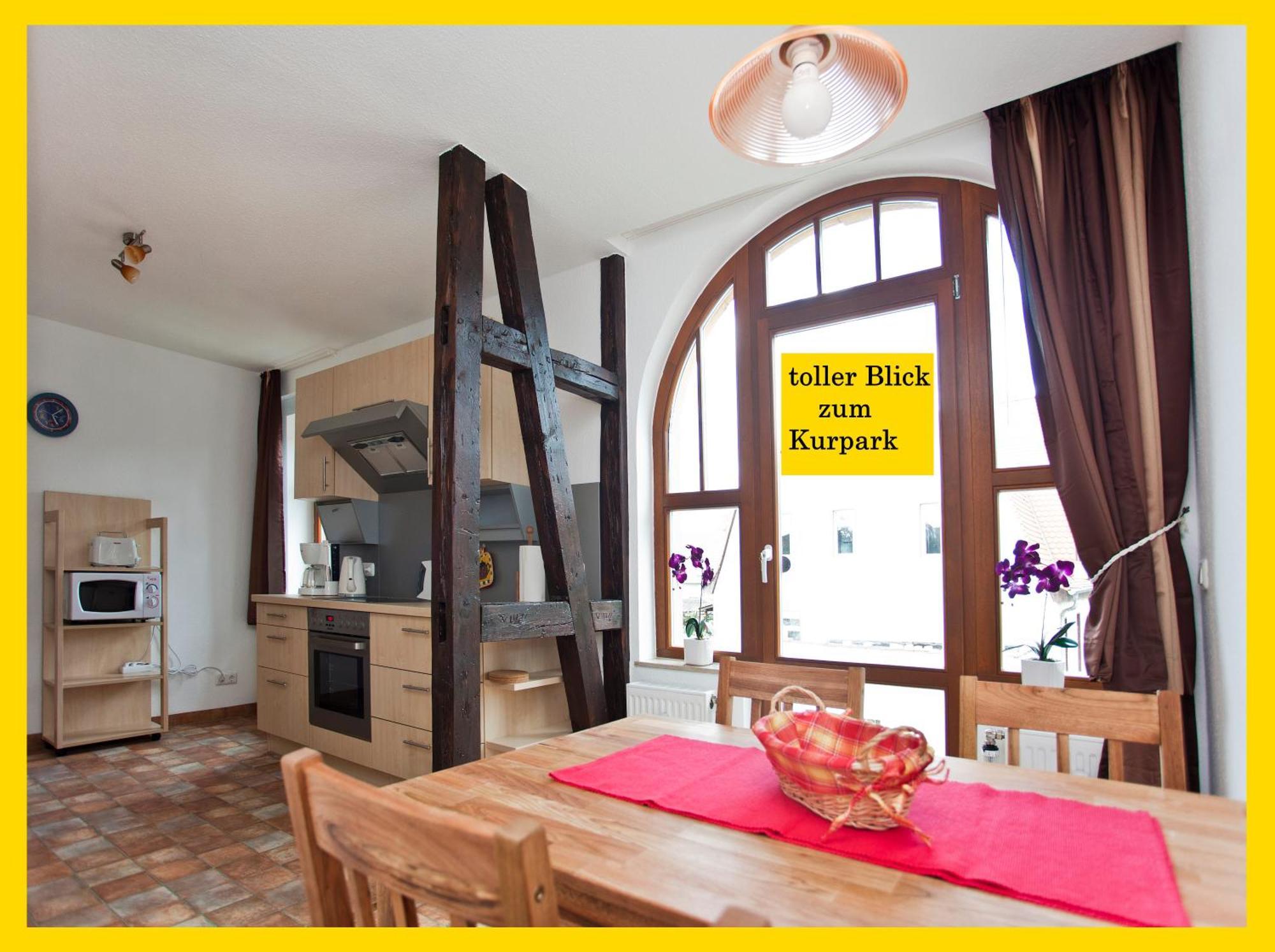 Ferienwohnung Auszeit Am Kurpark Bad Berka - Balkon - Ruhige Lage- Gratis Parkplatz & Wlan Esterno foto
